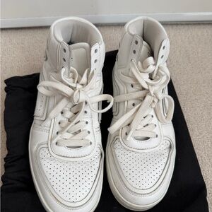 Celine White High-Top Sneakers